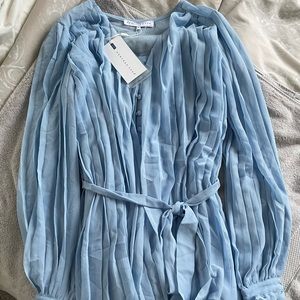 Light blue flowy romper